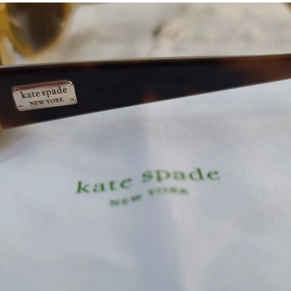 Kate Spade Paxton Tortoise Sunglasses Hot Pink Case & Cloth - Picture 5 of 8